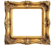 © MdWaliul - antique gold picture frame, vintage antique golden picture frame