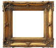 © MdWaliul - antique picture frame, vintage antique golden picture frame