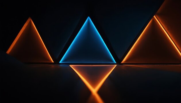 Triangle geometrical modern business presentation design template, abstract pattern for any background,3