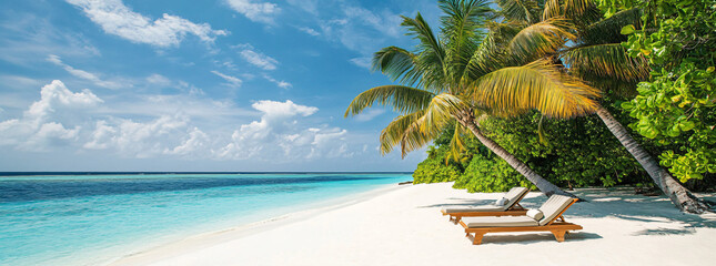 Canvas Print - Tropical Beach Relaxation.