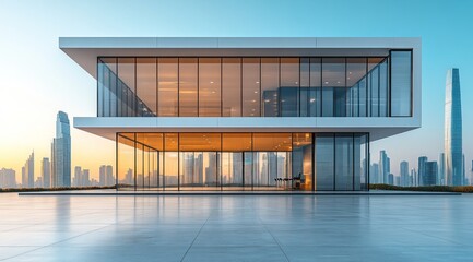 Canvas Print - Modern Glass Building