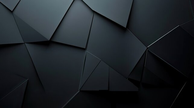 A dark, abstract background with sharp geometric patterns, ideal for bold and modern designs