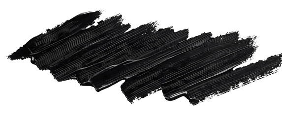 Wall Mural - Black marker paint texture. Stroke isolated on white background