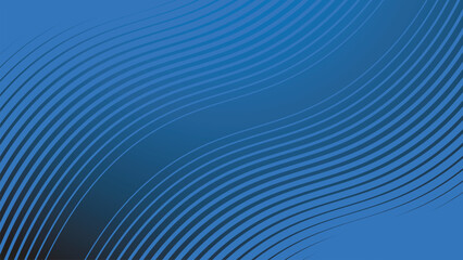 Blue gradient background with stripes curve line for backdrop or presentation