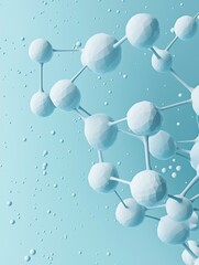Poster - Abstract geometric science background for medical purposes or futuristic art gallery arrangement concept.