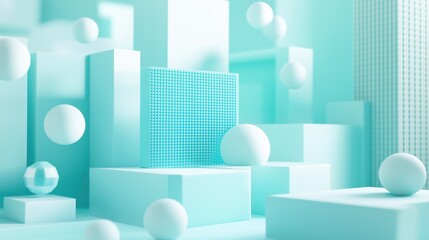 Poster - Abstract geometric science background for medical purposes or futuristic art gallery arrangement concept.