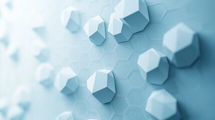 Poster - Abstract geometric science background for medical purposes or futuristic art gallery arrangement concept.