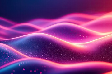 Wall Mural - Abstract pink and blue waves with sparkles. Perfect for website backgrounds or presentations.