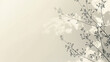 © vichudapan - a minimalist background featuring delicate botanical silhouettes in a single color against a soft backdrop