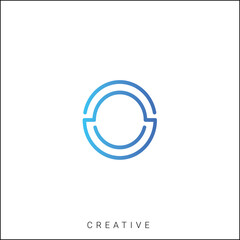 O Creative Latter Logo Design. By Custom Branding Logo. Creative Logo Design. Logo Template. Vector illustration. Modern Design. Monogram Design