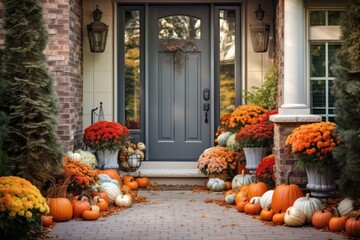 Wall Mural - Pumpkin architecture decoration vegetable.