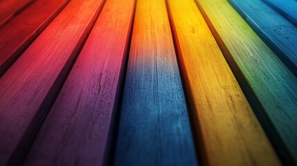 Colorful Wooden Planks