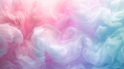 Wall Mural - A soft, swirling abstract background in pink and blue hues, evoking a dreamy atmosphere.