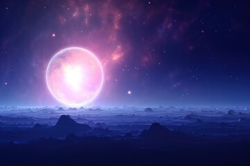 Canvas Print - Naptune planet universe space astronomy.