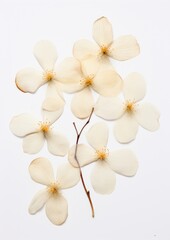 Canvas Print - Real Pressed a Jasmine flower petal plant.