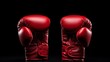 © sorin - Boxing gloves clash with copyspace, perfect for fight night poster to capture pre match intensity
