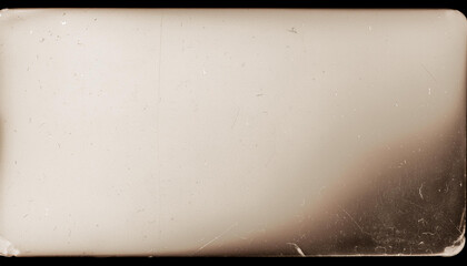Wall Mural - Vintage 35mm Film Strip with Light Scratches and Sepia Tones, Capturing the Nostalgic Essence of Analog Photography with Faded Edges and Subtle Grain Texture