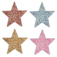 these sharp focus glitter star stickers are perfect for adding a touch of sparkle to your craft proj