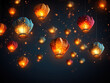 © MstRokea - Realistic design diwali sale with lanterns.