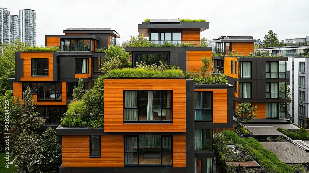 This residential complex represents sustainable urban living with its ...