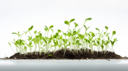 Abstract photo of seedling growth in its initial phase,