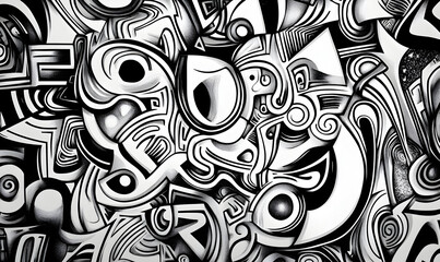 abstract doodle hand drawn design background