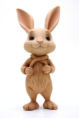 Sticker - Rabbit made up of clay figurine animal mammal.