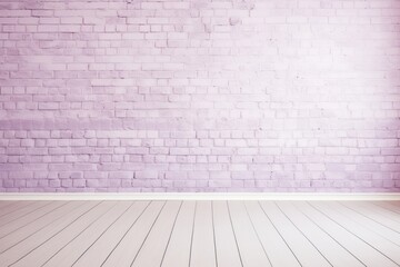 Poster - Purple floor brick wall.