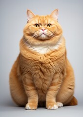 Sticker - Adorable ginger cat portrait