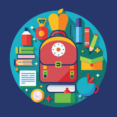 Wall Mural - Back to school vector