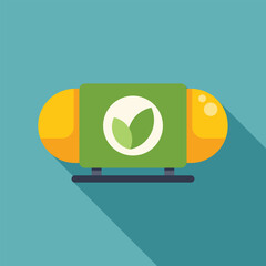 Poster - Illustration representing a tank full of green energy or biofuel, an eco friendly and sustainable alternative