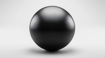 Poster - A black egg shaped object with a rough surface