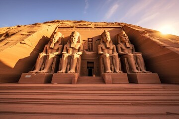 Canvas Print - Abu Simbel landmark representation spirituality.