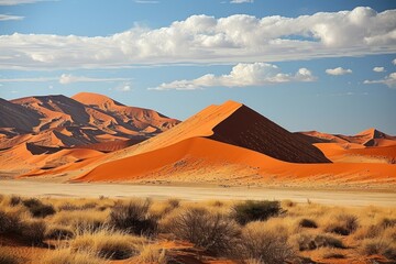 Canvas Print - Sossusvlei sand dunes landscape outdoors desert.