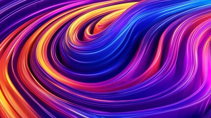 Wall Mural - abstract swirling vibrant colors
