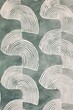 © Merilno - Vibrant Textured Wallpaper Pattern with Organic Geometric Style and Random Pantone Colors Japanese Bohemian Nordic Boho Woodblock Prints for Modern Interior Decor