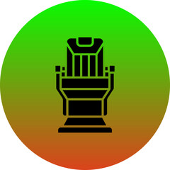 Sticker - Barber chair Icon