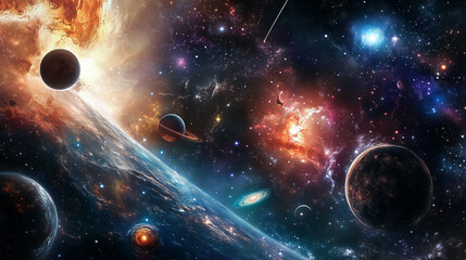 Wall Mural - galactic wonders: the beauty of space