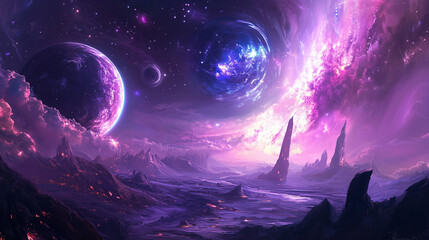 Wall Mural - galactic wonders: the beauty of space