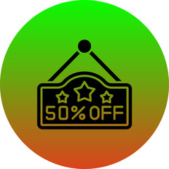 Wall Mural - Discount Icon