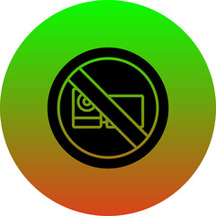 Poster - No recording Icon