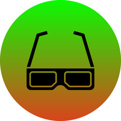 Sticker - 3d glasses Icon