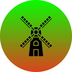 Sticker - Windmill Icon