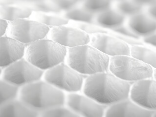 Wall Mural - White Honeycomb Texture