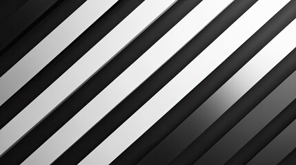 Aufkleber - Black and white striped background with diagonal lines, modern design