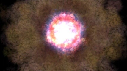 Wall Mural - explosion of supernova in deep space. cosmic cataclysm.