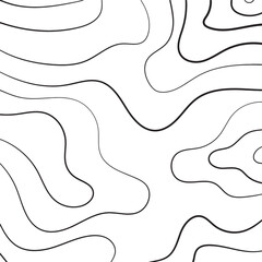 Wall Mural - a seamless pattern of thin black lines creates a dynamic, flowing abstract design vector on a clean 