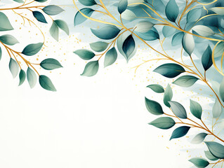 awesome a leafy green branch with yellow leaves