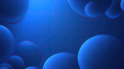 Poster - Abstract blue gradient round shapes with light Neumorphism effects. Clean, simple design perfect for banners and posters. Vector illustration.