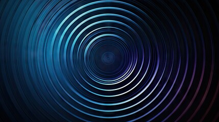 Leinwandbilder - Abstract circle gradient featuring concentric rings and a ripple effect. Ideal for futuristic technology themes, geometric stripe patterns for advertising, web design, and social media.